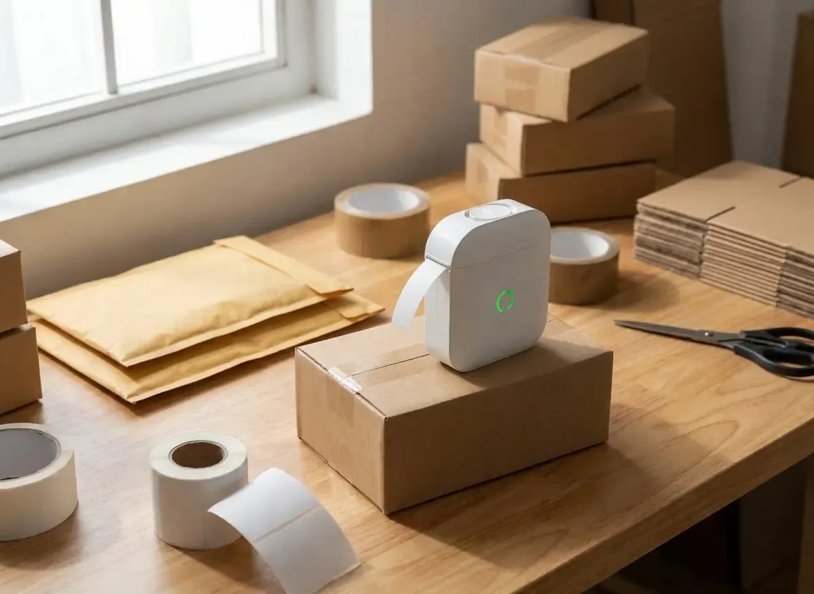 iLabelix customer organizing her home with custom printed labels